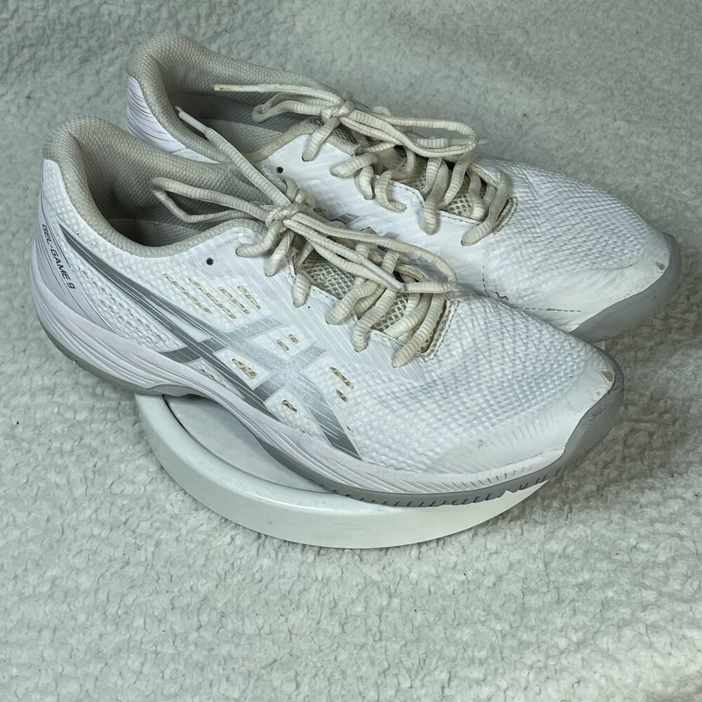 Asics Sneakers Womens Size 9 White Gel-Game 9 Pickleball Tennis Cushioned Shoes